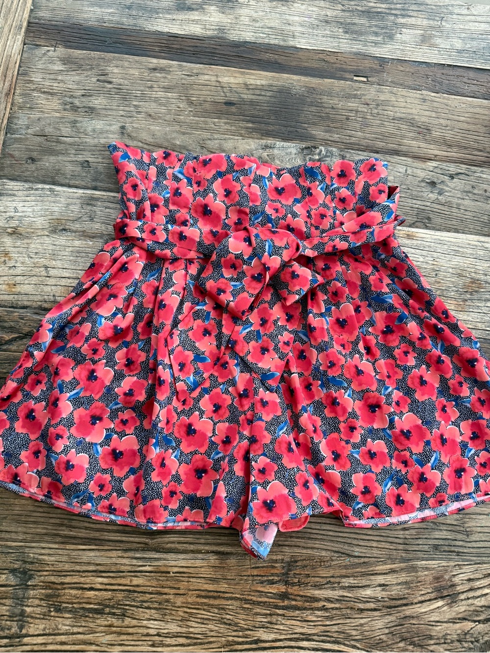 House of Harlow x Revolve Floral Paperbag Waist Shorts